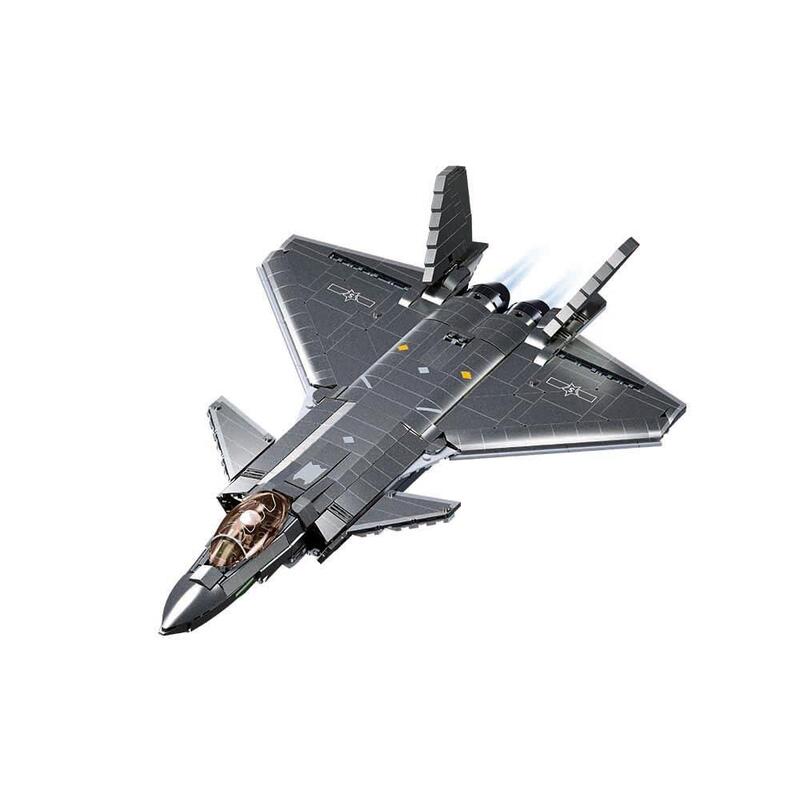 Sluban Modelbricks J-20 Tarnkappenflieger Metallic Version M38-B1187