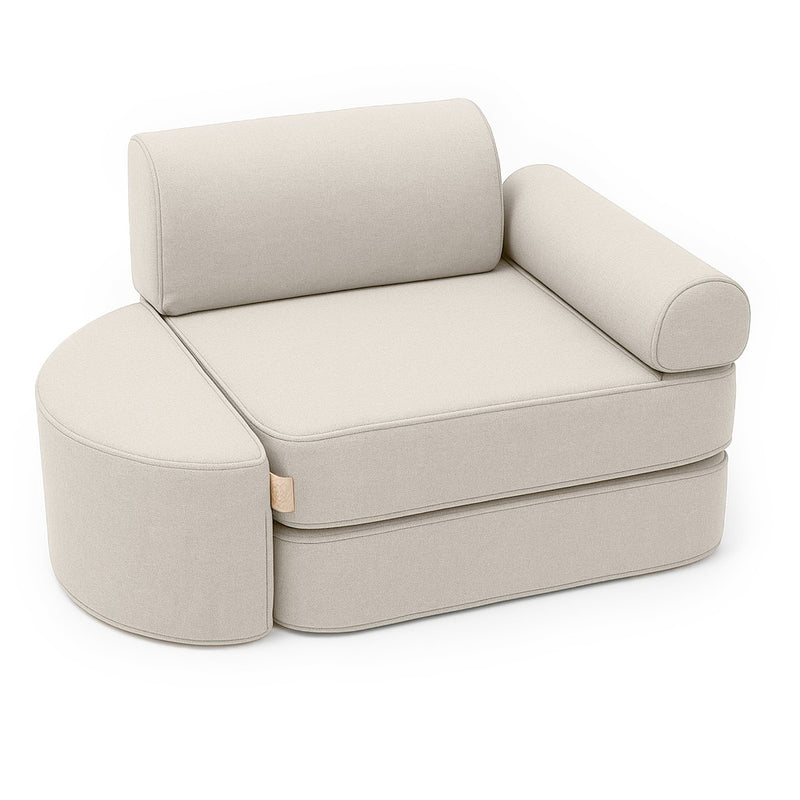 Small Indoor/Outdoor Outzy Pocket Sofa For Children - Oat Blush Beige