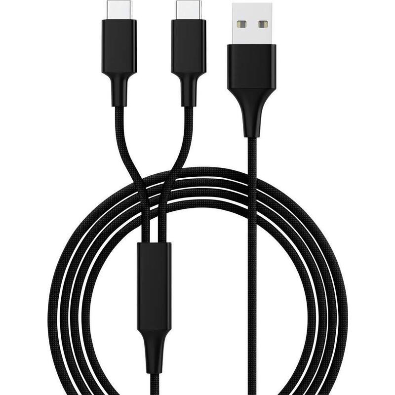 Smrter Hydra Duo Cable Charging Type Usb-c, 120CM, Black Retail