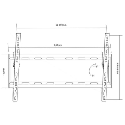 Maclean Wall Mount TV MC-605 Inclinación Wall - 70MÁX.35KG — image 1