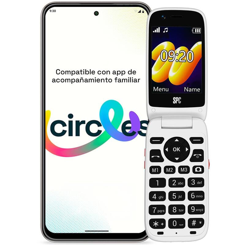 Spc 2346B Wild Star 4G Mobile Phone 2.8 Circles Fm Blanc