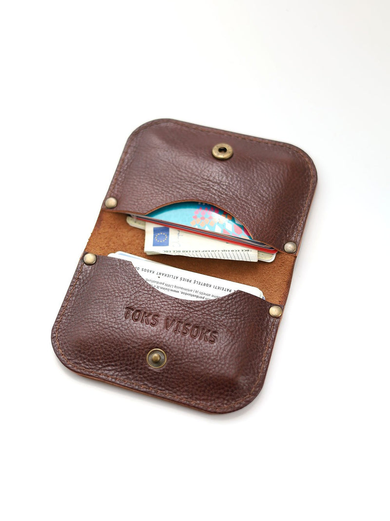 SUNDAY Wallet - Marble Brown and Chestnut