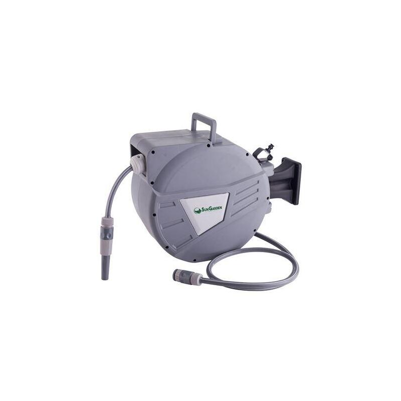 Sungarden SG0165 Hose 20 Metres - Dustpan Automatic With Guia - Funcion Retraccion Lenta - Stand
