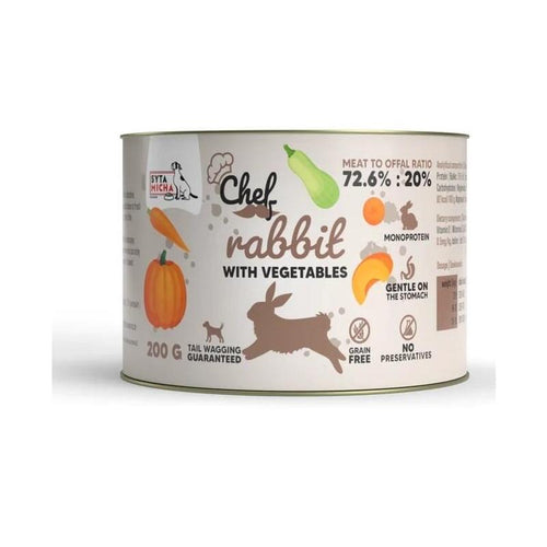 Syta Micha Chef Rabbit With Vegetables Mono - Comida Húmeda Perros - 200G — image 1