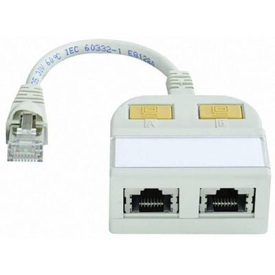 T-adapter, CAT.5E, RJ45-10-100 ISDN — image 1