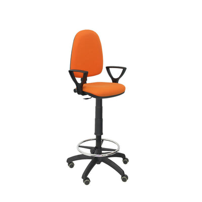 Taburete Ayna Bali Orange Arms Fijos Wheels — image 1