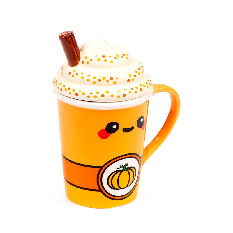 Mug With Cover Calabaza Foodiemals Latte 325ML