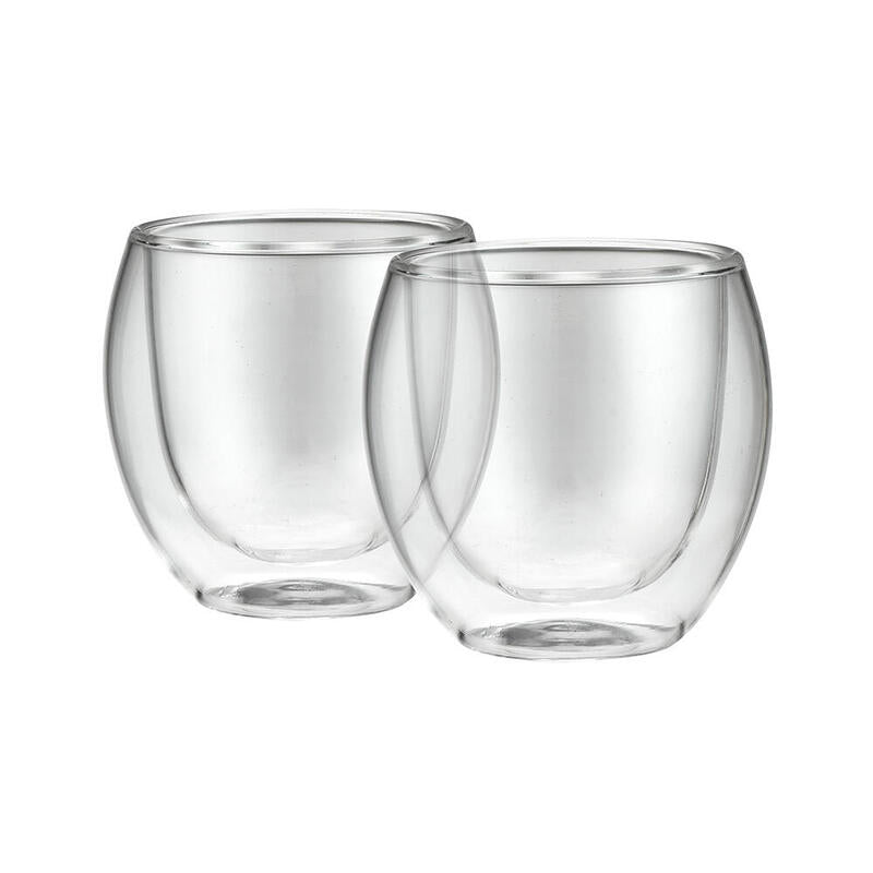 Cups Double Wall Palermo, Resistentes a Golpes And Temperaturas, 100ML, 2 Units