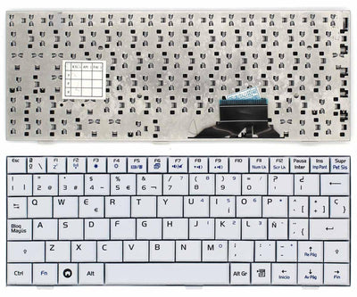 Keyboard Laptop Asus Eee PC 700 701 900 901 V072462AK2 OKNA-021SP03 — image 1