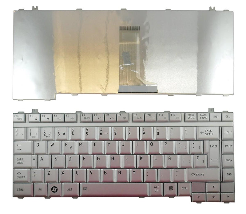 Keyboard Laptop Toshiba Satellite A200 A300 L300 Silver