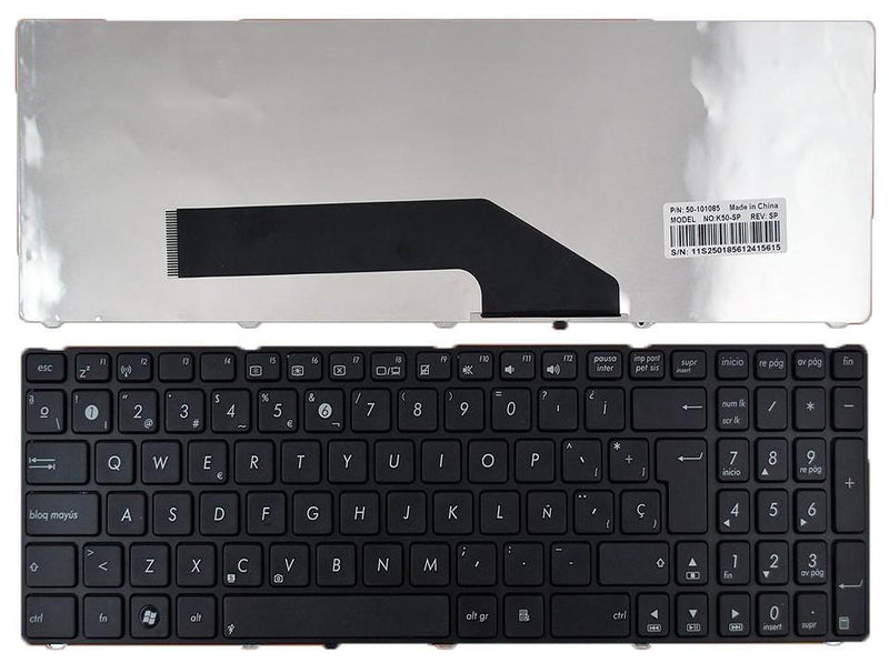 Keyboard Laptop Asus K50 K50A With Frame Black Matte