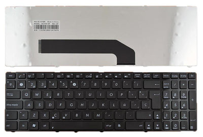 Keyboard Laptop Asus K50 With Frame Black Brillo — image 1