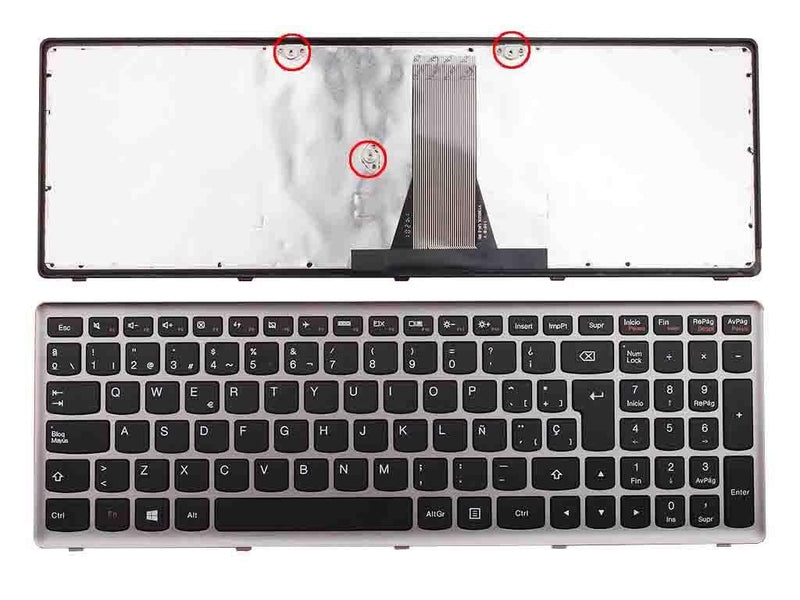 Keyboard Laptop Lenovo G505S Grey