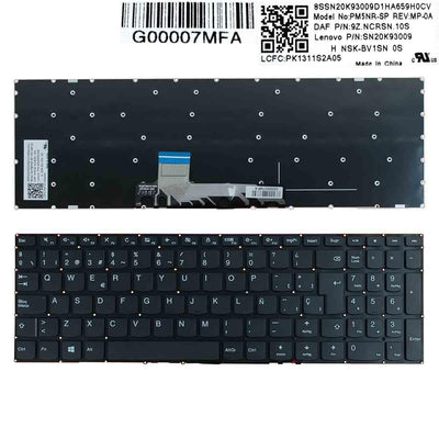 Keyboard Laptop Lenovo Ideapad 310S-15ISK 510S-15ISK 310S-15IKB Black Without Frame — image 1