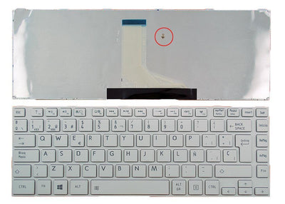 Keyboard Laptop Toshiba L830 L840 White — image 1