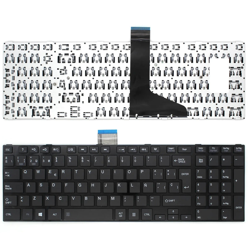 Keyboard Laptop Toshiba Satellite C55-A Frame Glossy