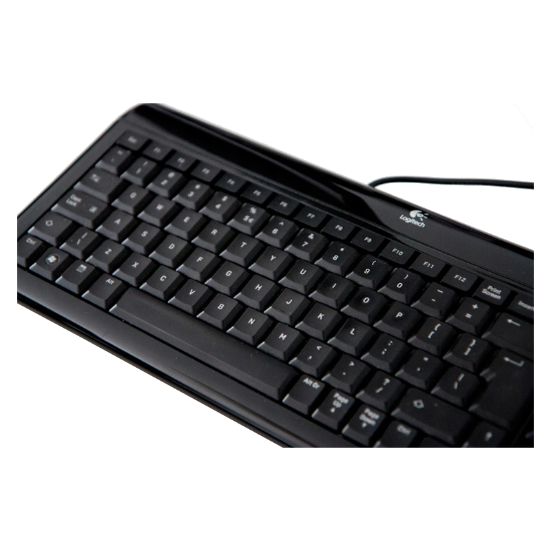Logitech Keyboard Refurbished And -BP62A SY805UK Spanish (QWERTY) Black With USB Cable 820-000235 1 Year Warra