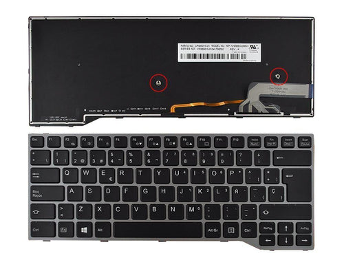Keyboard Retroiluminado Laptop Fujitsu Lifebook E743 E744 E733 E734 — image 1