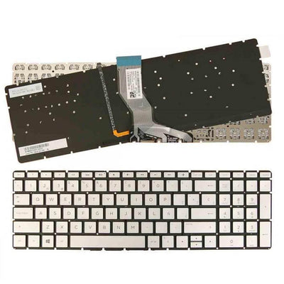 Keyboard Retroiluminado Laptop HP Pavilion 15-CD072NR 15-CD074CL 15-CD075NR 15-CD076CL Silver Without Frame In — image 1