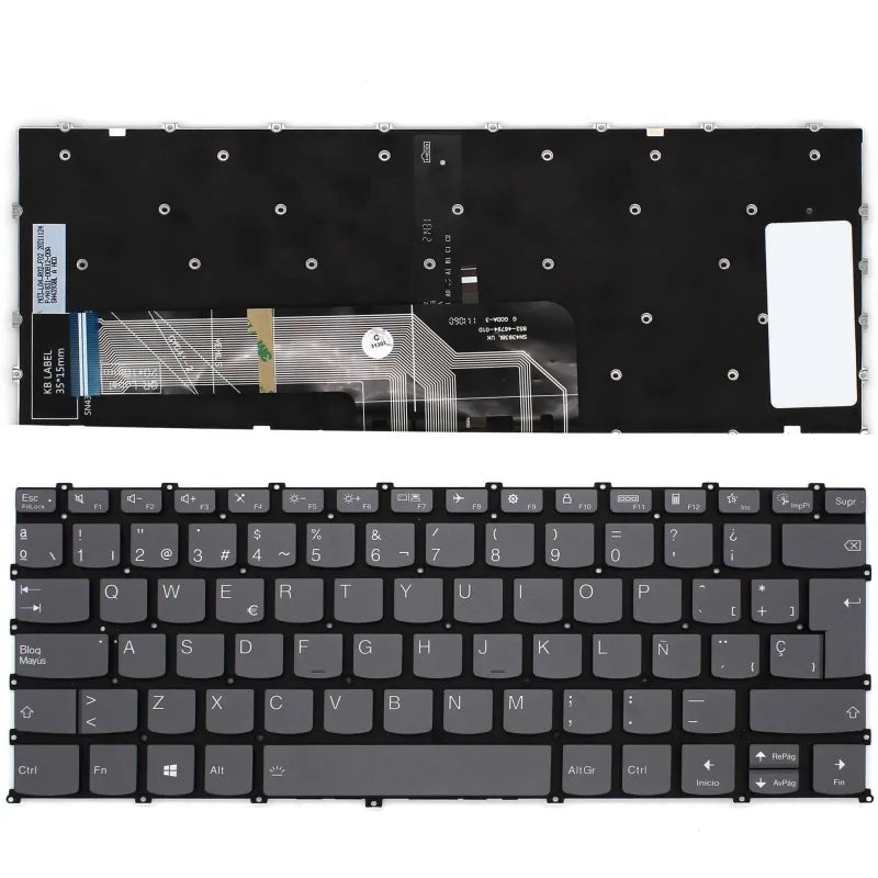 Keyboard Retroiluminado Laptop Lenovo Yoga Slim 7 14ARE05 (82A2) 14IIL05 (82A1) 14ITL05 (82A3) 14ITL05 (82HA)