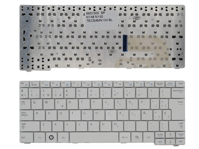 Keyboard Laptop Samsung NB30 N128 N148 N145 N150 NP10 White — image 1