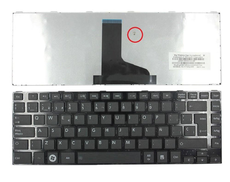 Keyboard Laptop Toshiba Satellite L800 L840 L845 M800 L830 C800 C800D M805 L805