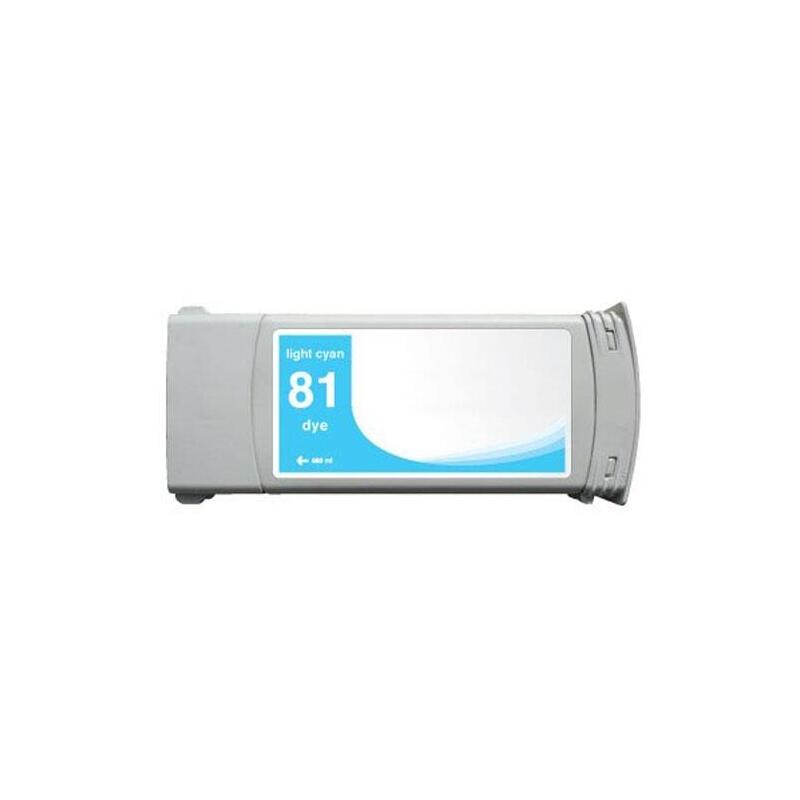 Ink Compatible HP 81 Cyan Light C4934A