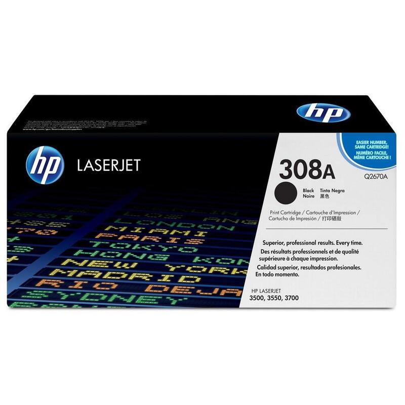 HP Genuine Toner 308A Black Q2670A