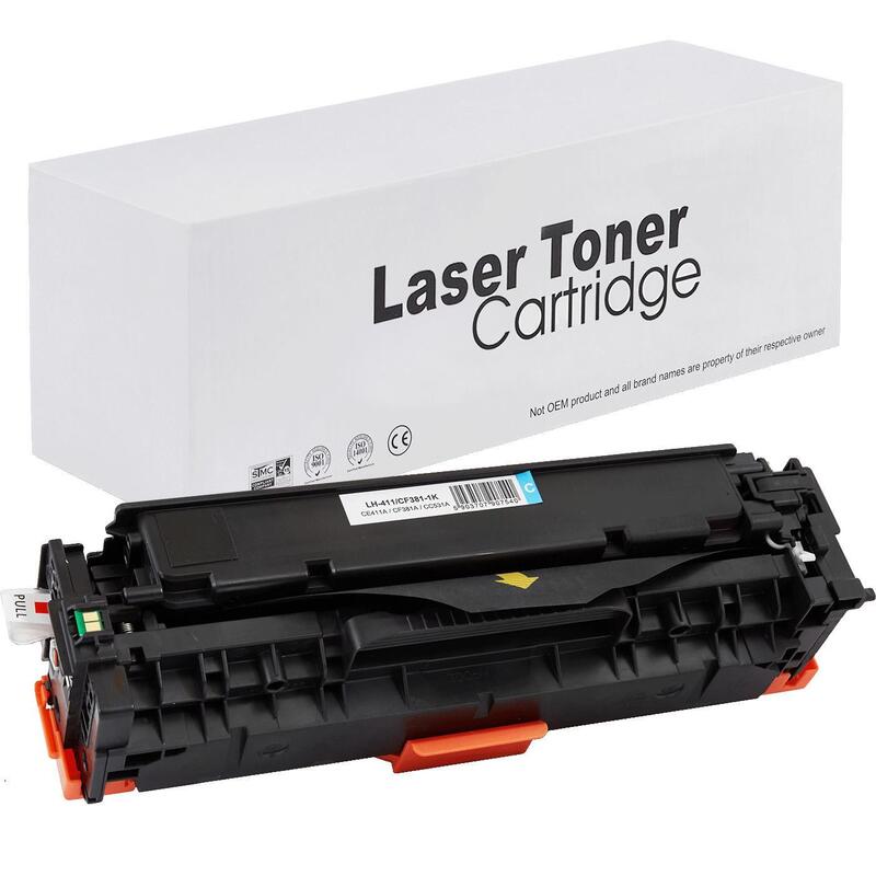 Toner HP CE411A / CF381A / CC531A / CRG718 Cyan 2800 Páginas Neutral Box