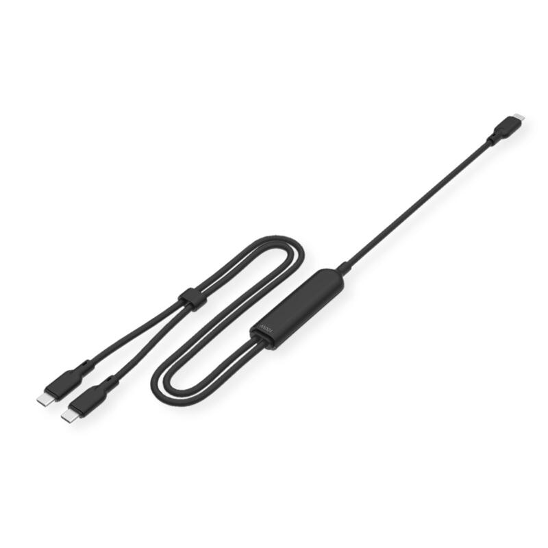 Value USB Type-c Split-cable Charging C - 2X C, M M, Max. 100W, Black 1,8M