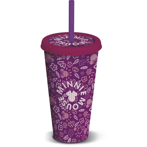 Glass Caña Relieve Pp 790ML Minnie Mouse Cherrylicious — image 1