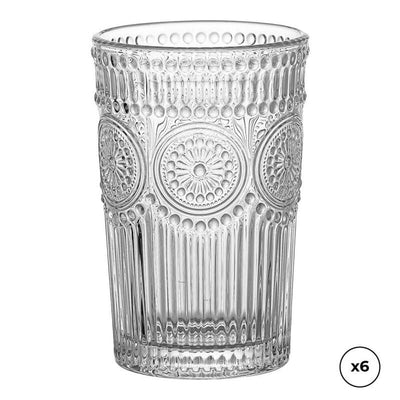 Glass With Relieve 330ML, 6 Units — image 1