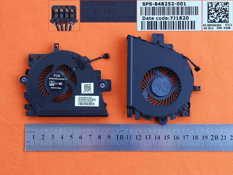 CPU Cooler Laptop HP Zbook 15 G3 VGA DC28000GXF0-FCC2 848252-001 DFS531005PL0T