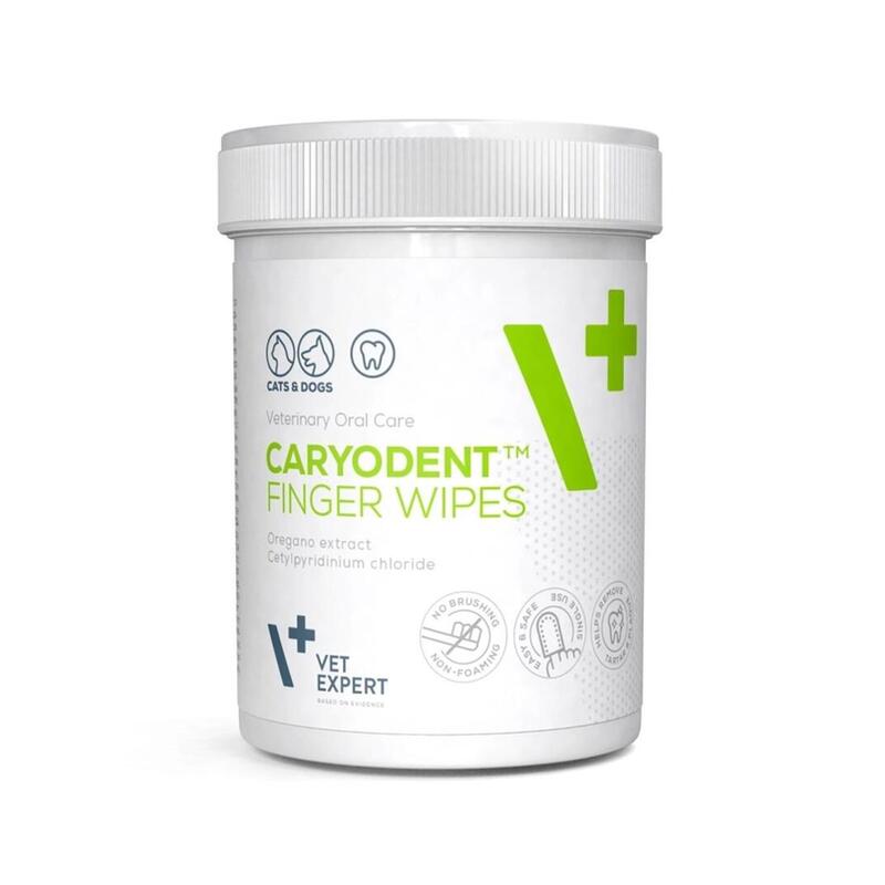 Vetexpert Caryodent Finger Wipes - Vitaminas Perros - 100ML