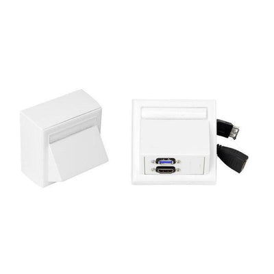 Vivolink WI221261 Socket Power HDMI + USB a White — image 1