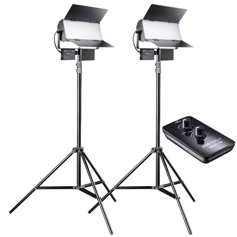 Walimex Pro Sirius 160 LED 65W Daylight 2-PACK With Tripods