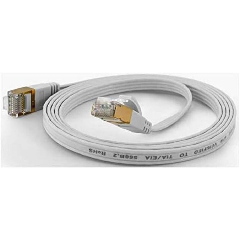 Wantec Network Cable FTP CAT.6 Q1,6X6,5MM 7,00M White
