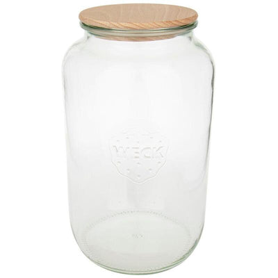 Weck Round Rim Jar 3L With Wooden Lid — image 1