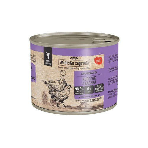Wiejska Zagroda Chicken With Duck - Comida Húmeda Gatos - 200G — image 1