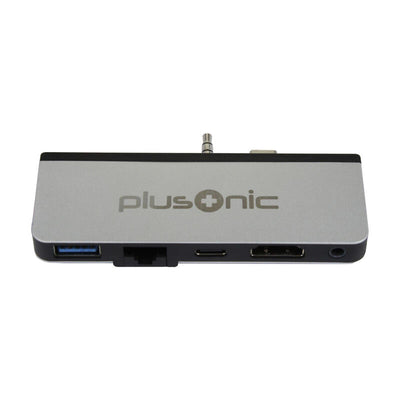 Z Plusonic Docking Adapter Hub Microsoft Surface Go, 5IN1: USB 3.0 RJ45 Gigabit-Ethernet Type-c HDMI Aux — image 1